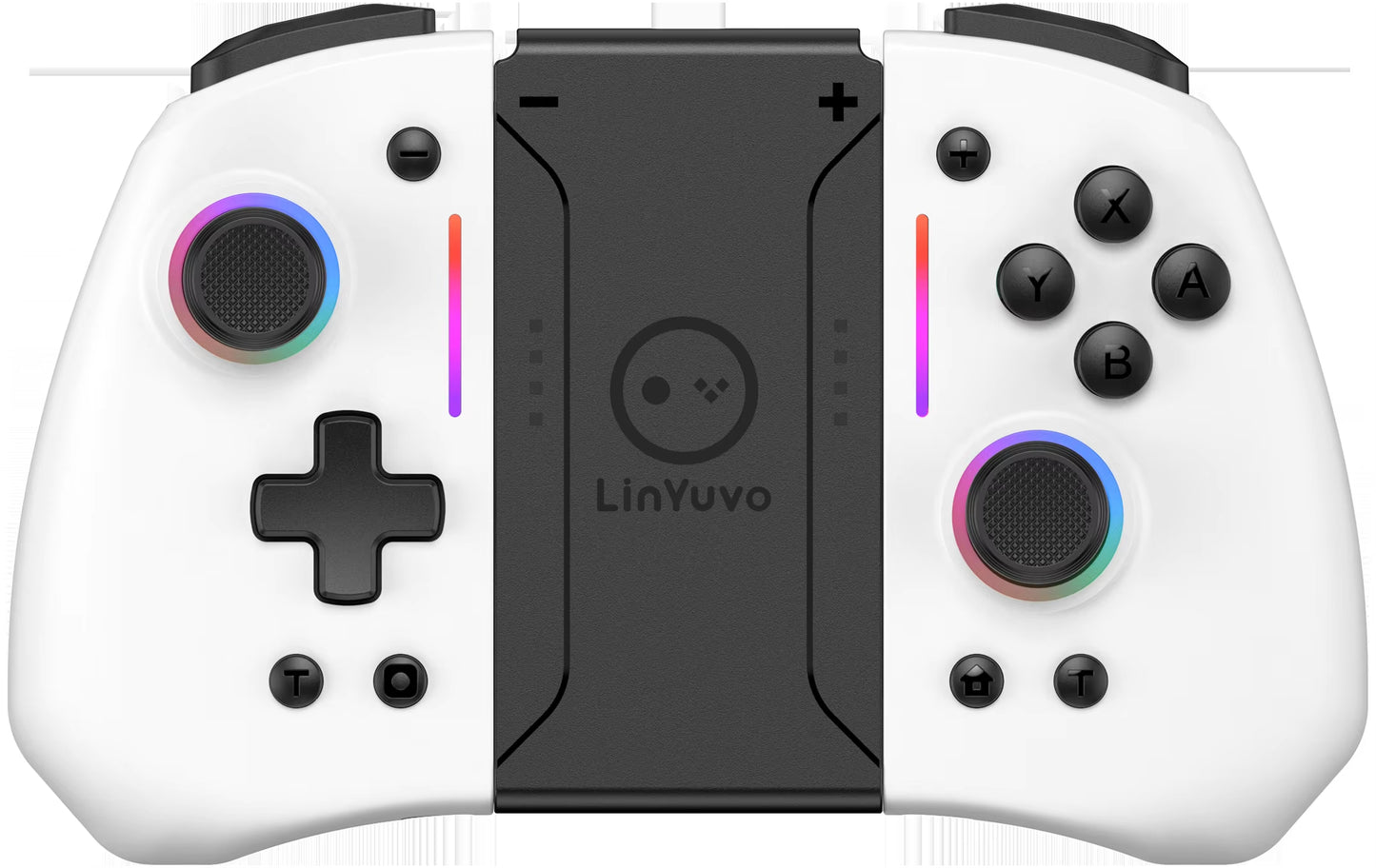 Linyuvo KS42 Meteor Light Wireless Joy-Pad with 8 Color RGB Lights for Switch/Lite/Oled, with Programmable,,Turbo & Vibration