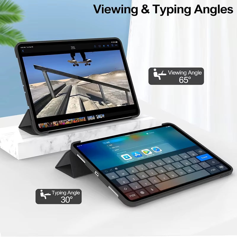 For Funda Mipad 7 6 Pro 5 11 11.2 Case Redmi Pad SE 11 10.6 8.7 12.1 Auto Wake up & Sleep Silicone Cover Support Charging