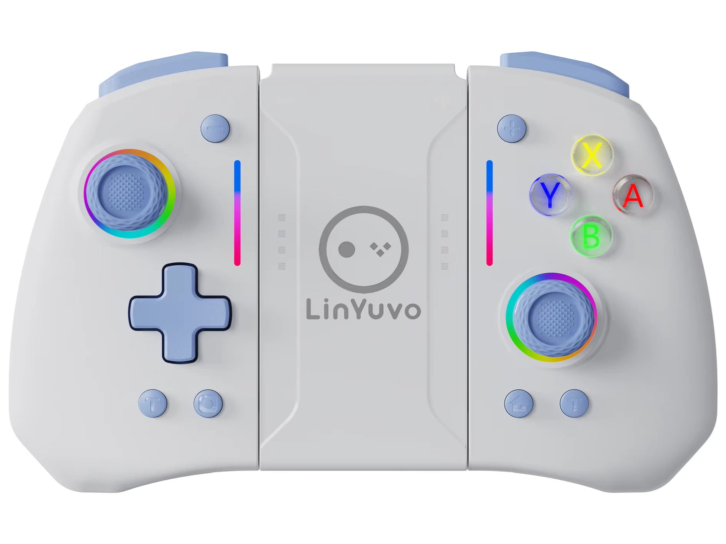 Linyuvo KS42 Meteor Light Wireless Joy-Pad with 8 Color RGB Lights for Switch/Lite/Oled, with Programmable,,Turbo & Vibration