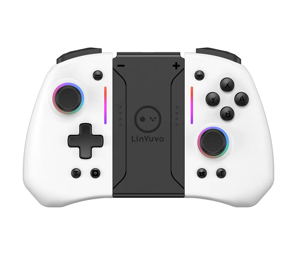 Linyuvo KS42 Meteor Light Wireless Joy-Pad with 8 Color RGB Lights for Switch/Lite/Oled, with Programmable,,Turbo & Vibration