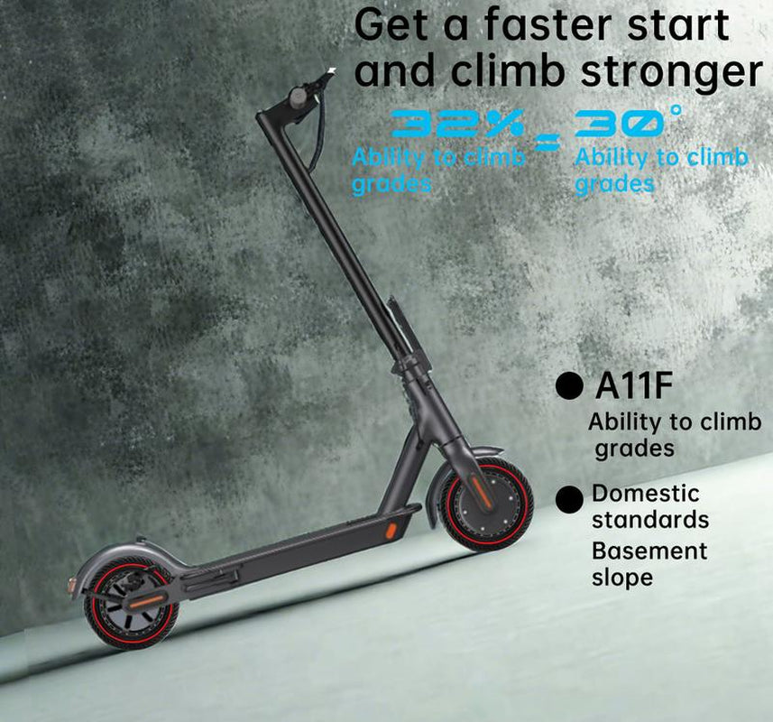 Electric Scooter with Seat, Long-Range Portable Commuting Scooter for Adults with Braking System and App , Lightweight ,350W/500W Motor, Top Speed 19/21 Mph, Max 18/20/21Miles Ranges, Foldable E Scooter for Adults with 8.5Inch Solider Tire.
