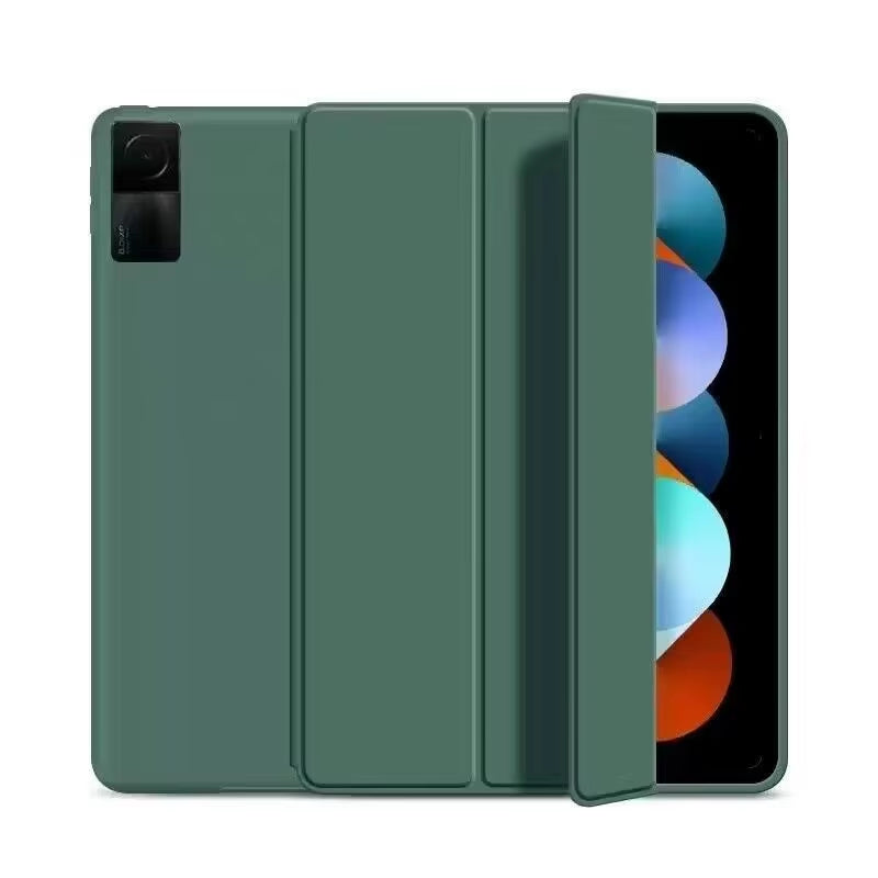 For Funda Mipad 7 6 Pro 5 11 11.2 Case Redmi Pad SE 11 10.6 8.7 12.1 Auto Wake up & Sleep Silicone Cover Support Charging