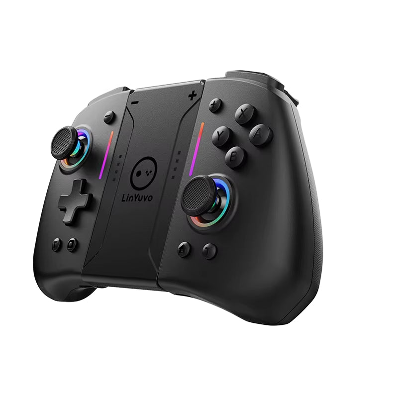 Linyuvo KS42 Meteor Light Wireless Joy-Pad with 8 Color RGB Lights for Switch/Lite/Oled, with Programmable,,Turbo & Vibration