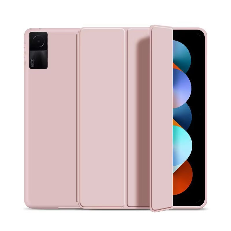 For Funda Mipad 7 6 Pro 5 11 11.2 Case Redmi Pad SE 11 10.6 8.7 12.1 Auto Wake up & Sleep Silicone Cover Support Charging