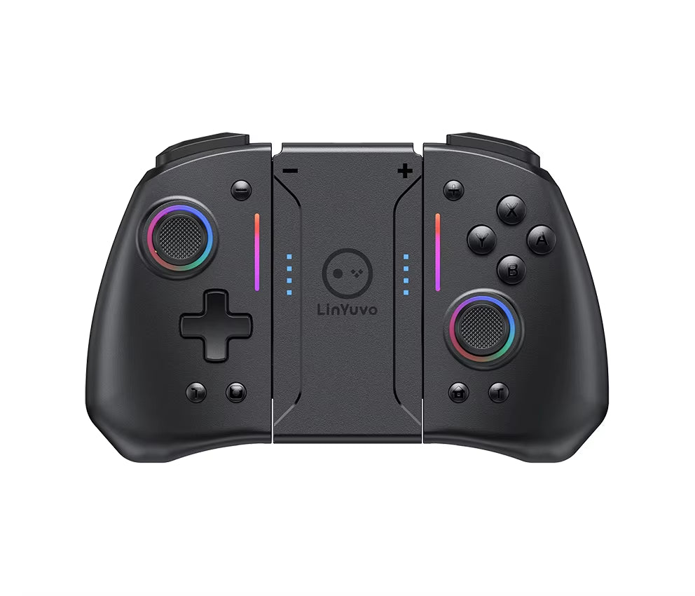 Linyuvo KS42 Meteor Light Wireless Joy-Pad with 8 Color RGB Lights for Switch/Lite/Oled, with Programmable,,Turbo & Vibration