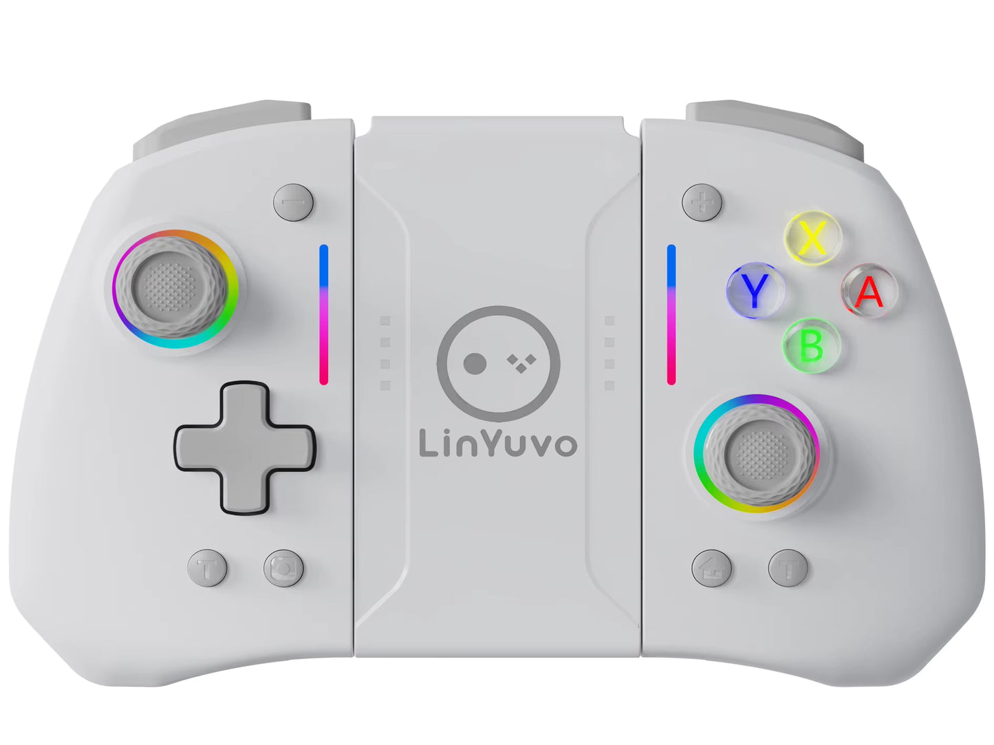 Linyuvo KS42 Meteor Light Wireless Joy-Pad with 8 Color RGB Lights for Switch/Lite/Oled, with Programmable,,Turbo & Vibration
