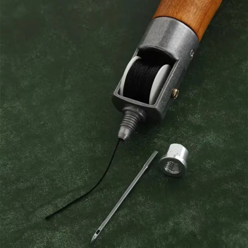 1 Set Leather Sewing Stitching Tool Leather Hand Sewing Machine Waxed Thread Leather Craft Edge Stitching Belt Strips Shoemaker