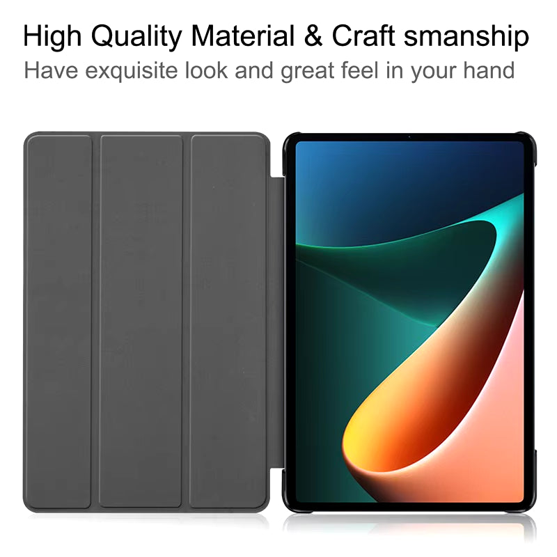 For Funda Mipad 7 6 Pro 5 11 11.2 Case Redmi Pad SE 11 10.6 8.7 12.1 Auto Wake up & Sleep Silicone Cover Support Charging