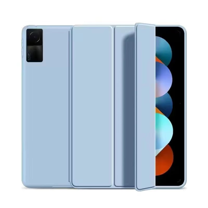 For Funda Mipad 7 6 Pro 5 11 11.2 Case Redmi Pad SE 11 10.6 8.7 12.1 Auto Wake up & Sleep Silicone Cover Support Charging