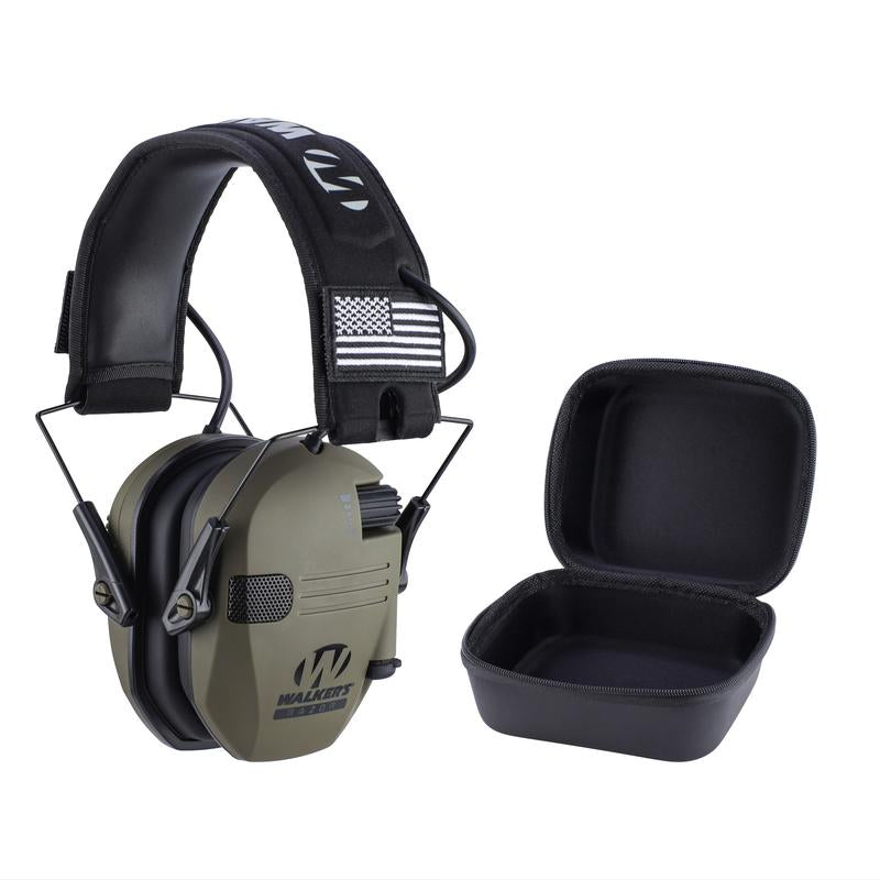 Electronic Hearing Protector, Noise Reduction Earmuffs, Head Mounted Wired Earmuffs, Hearing Protection-Earphone for Shooting, Hunting, Outdoor Activities