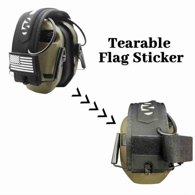Electronic Hearing Protector, Noise Reduction Earmuffs, Head Mounted Wired Earmuffs, Hearing Protection-Earphone for Shooting, Hunting, Outdoor Activities