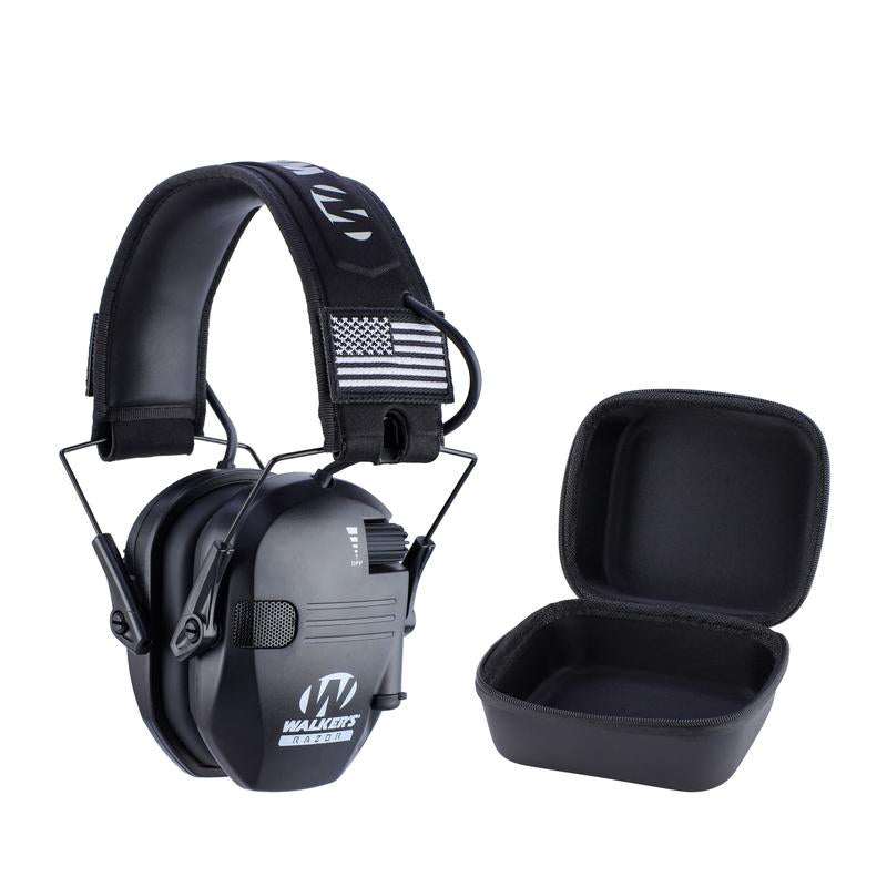Electronic Hearing Protector, Noise Reduction Earmuffs, Head Mounted Wired Earmuffs, Hearing Protection-Earphone for Shooting, Hunting, Outdoor Activities