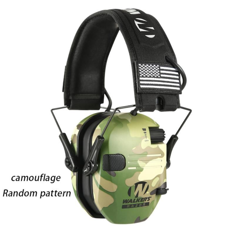 Electronic Hearing Protector, Noise Reduction Earmuffs, Head Mounted Wired Earmuffs, Hearing Protection-Earphone for Shooting, Hunting, Outdoor Activities