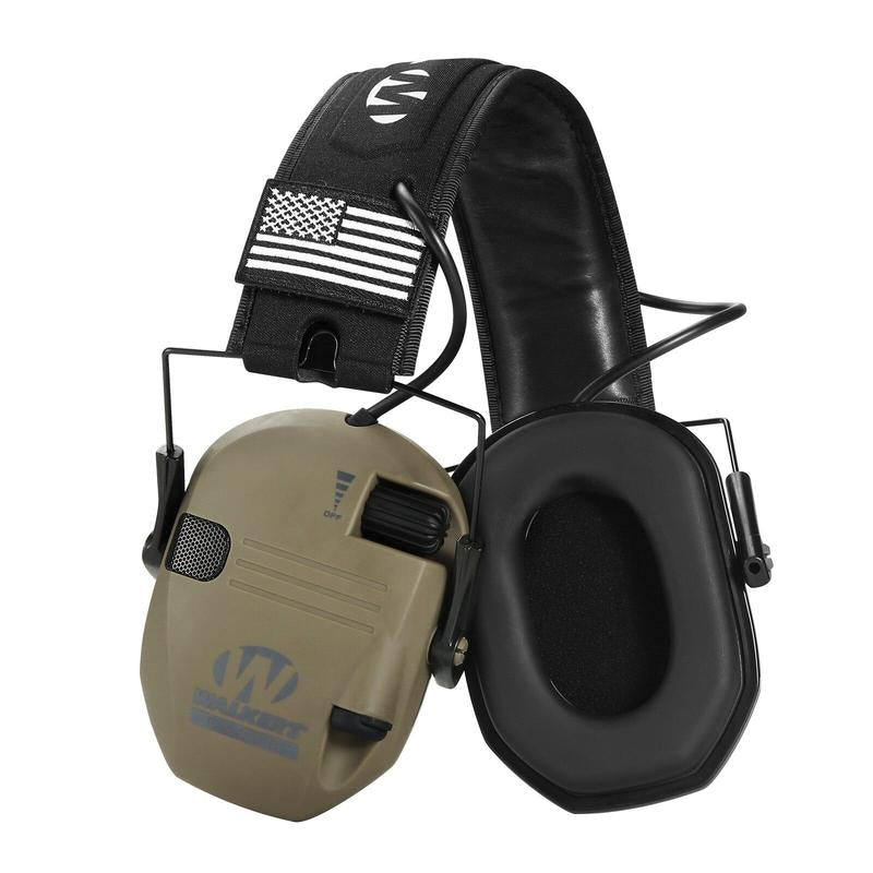Electronic Hearing Protector, Noise Reduction Earmuffs, Head Mounted Wired Earmuffs, Hearing Protection-Earphone for Shooting, Hunting, Outdoor Activities