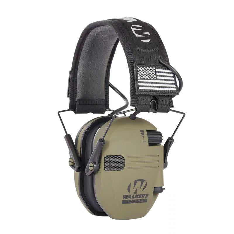 Electronic Hearing Protector, Noise Reduction Earmuffs, Head Mounted Wired Earmuffs, Hearing Protection-Earphone for Shooting, Hunting, Outdoor Activities